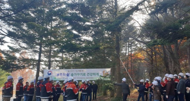 중부지방산림청, 숲가꾸기 체험행사 개최