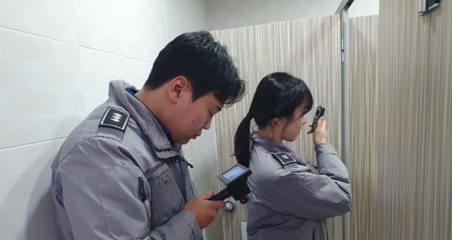부여경찰서, 한국전통문화대학교 화장실 불법카메라 설치여부 점검