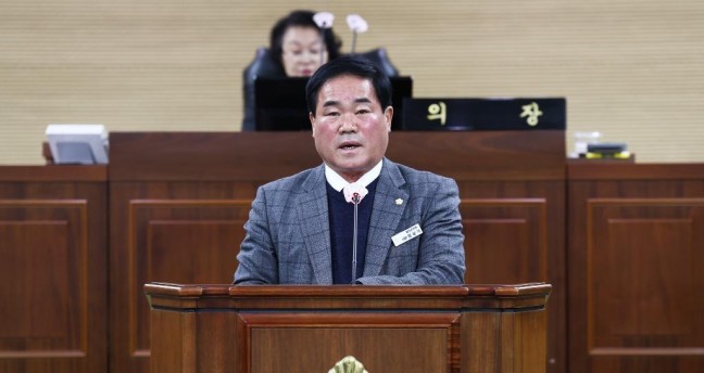 임상기 청양군의회 의원, 5분 자유발언... 