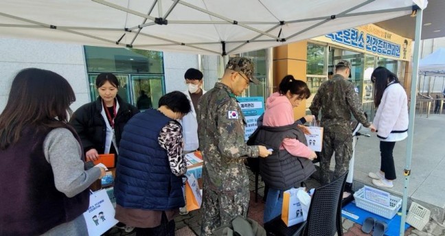 논산시, 육군훈련소와 건강 캠페인 성황리 진행