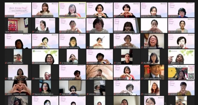 IWPG 글로벌10국, 해외문화교류 일본편 온라인 개최...‘디지털일러스트로 그리는 평화와사랑’ 주제