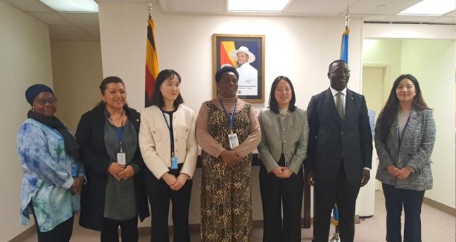 (사)세계여성평화그룹(IWPG), 제68차 UN CSW서 우간다 - 코트디부아르와 평화 협력 강화