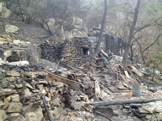 산림 내 무단 점유된 무속행위 시설물 철거